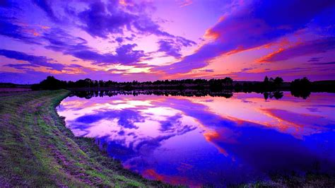 1080P free download | Gorgeous purple sunset, shore, purple, sunset ...