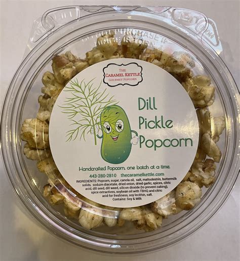 Dill Pickle Popcorn - The Caramel Kettle | Maryland