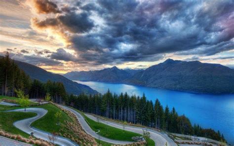 nature, Landscape, Clouds, Road, Mountains, Photography, Trees, River ...