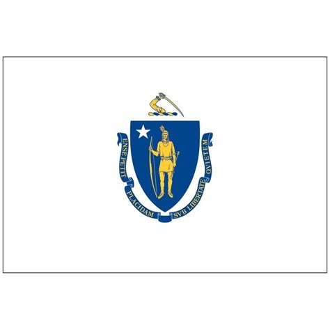 Massachusetts State Flag - Flagpole Man