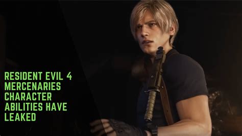 Resident Evil 4 Mercenaries Character Abilities Have Leaked | Gamesual