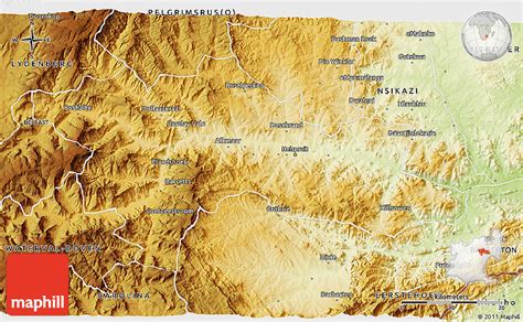 Physical 3D Map of NELSPRUIT