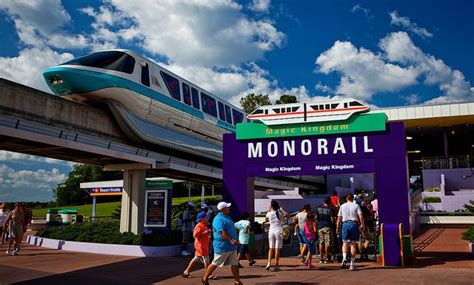 Monorail to the Magic Kingdom at the Transportation and Ticket Center, Walt Disney World ...