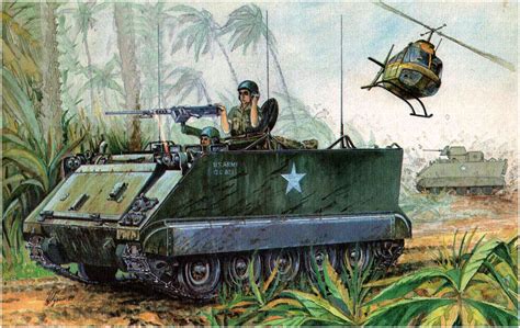 M113 in Vietnam (With images) | Vietnam art, War art, Military artwork