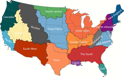 Updated Cultural Geographical Regions Of The Usa Oc I - vrogue.co