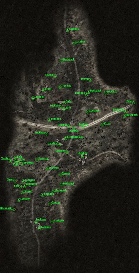 Stalker Anomaly Artifacts Map