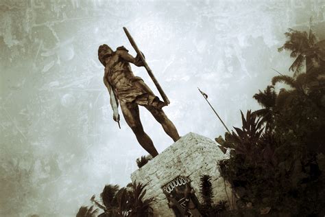 Rajah Lapu-Lapu, the native chieftain of Mactan Island who defeated Ferdinand Magellan during ...