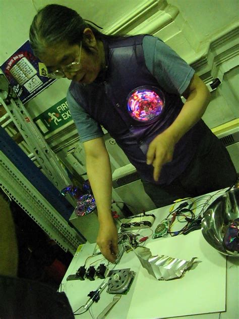 Yoshi | Showing some of his geek art projects, at dorkbotlon… | Flickr