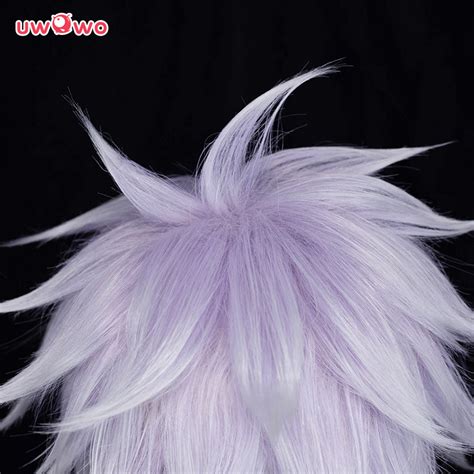 Uwowo Anime Jujutsu Kaisen Satoru Gojo Cosplay Wig 28CM Light purple w ...