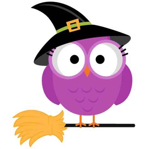 Halloween Witch Owl SVG scrapbook cut file cute clipart files for silhouette cricut pazzles free ...