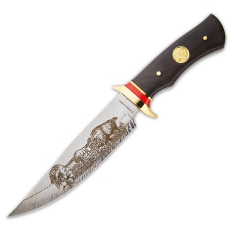 Gold Buffalo Bowie Knife | Wildlife | Pocket Knives | Knives | Other Products | American Mint