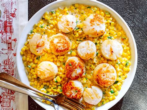 Pan-Seared Scallops Recipe with Corn – How to Cook Sea Scallops — Eatwell101