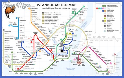 Istanbul Metro Map - ToursMaps.com