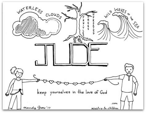 "Jude" Bible Book Coloring Page - Ministry To Children