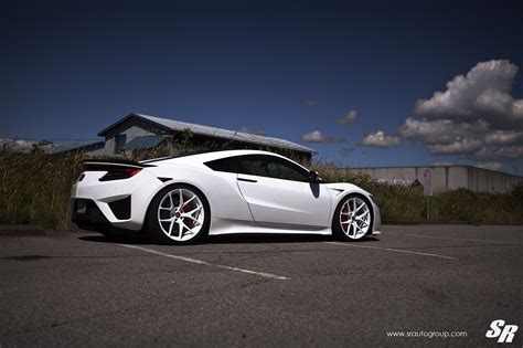 Show Stopper White Acura NSX on Colormatched Buttoms — CARiD.com Gallery