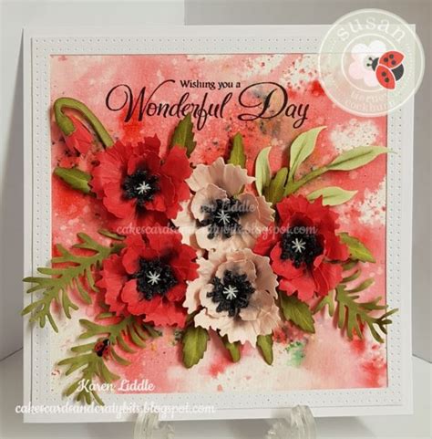 Cards & Other Crafty Bits: Oriental Poppy Bouquet