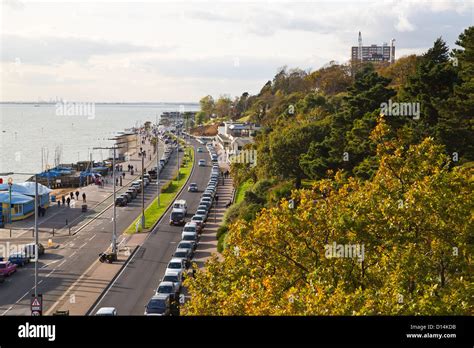 southend on sea essex seafront and parking Stock Photo - Alamy