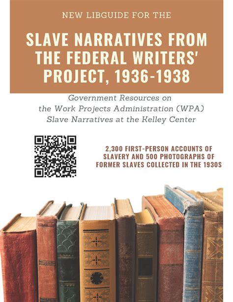 New LibGuide: Slave Narratives from the Federal Writers' Project ...