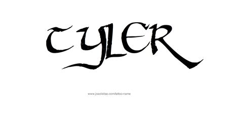 Tyler Name Tattoo Designs