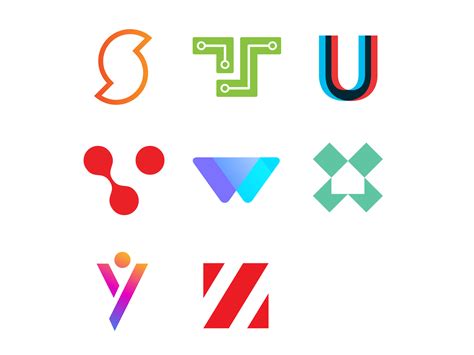 Alphabet Logos Summary (1 of 3) by Jacob Cass on Dribbble