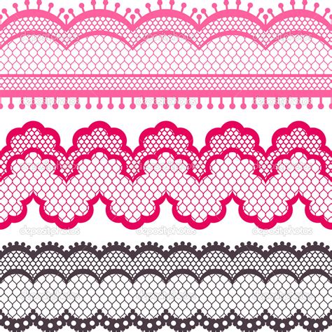 15 Lace Ribbon Vector Images - Vintage Lace Frame Vector Free, Ribbon ...