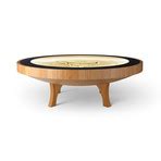 4Ft Hard Wood Coffee Table // Warm White Lights (Walnut Veneer) - Sisyphus Industries PERMANENT ...