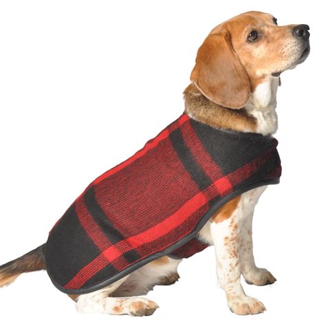 Red Plaid Blanket Dog Coat - Chilly Dog Sweaters