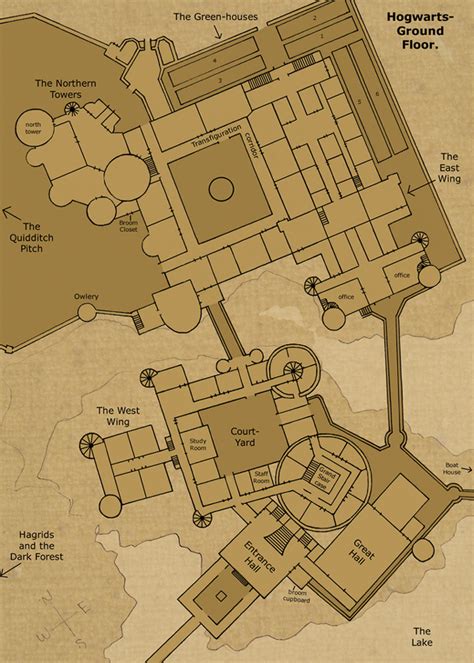 Image - Map of Hogwarts.jpg - The Hunger Games Wiki