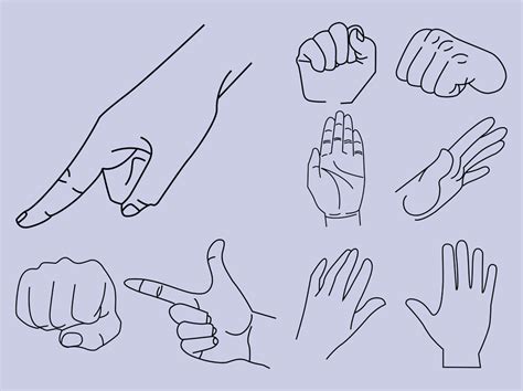 Hand Gestures Vector Art & Graphics | freevector.com