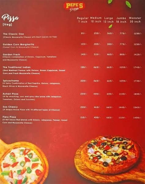 Pepe's Pizza Menu, Menu for Pepe's Pizza, Whitefield, East Bengaluru ...