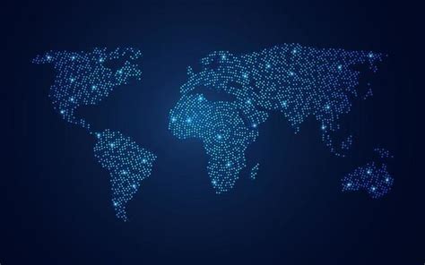 Blue World Map Vector Art, Icons, and Graphics for Free Download