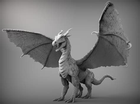 Zbrush Dragon 3D Model OBJ ZTL | CGTrader.com