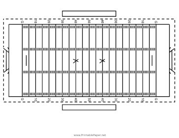 Printable Football Field Diagram