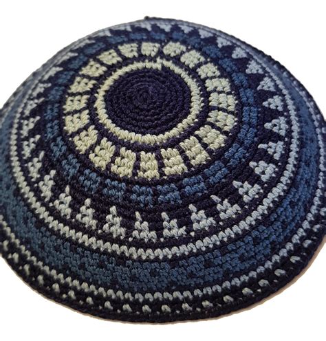 Crochet Kippah, Knit Yarmulke, 14cm Yarmulke, Handmade Yarmulke Men, Kippah Men, Yarmulke ...