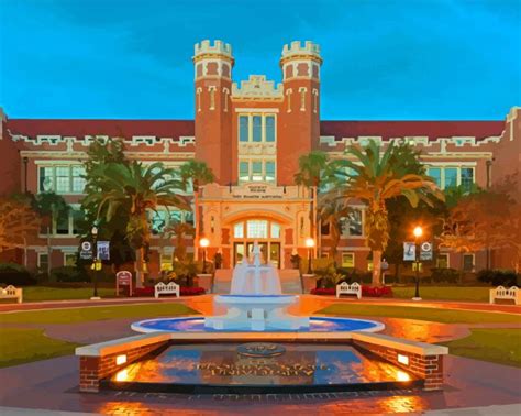 Florida State University Building - 5D Diamond Paintings - DiamondPaintings.SHOP