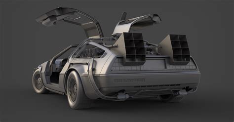 ArtStation - Delorean Time Machine WIP