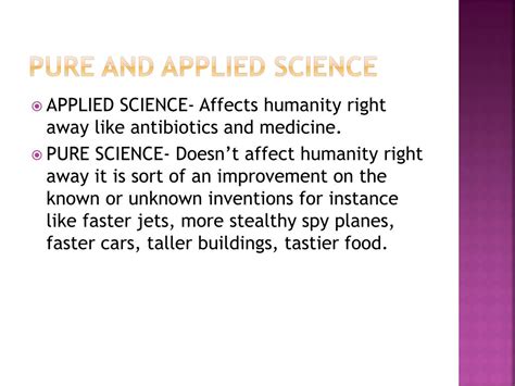 What is applied science - oseloans