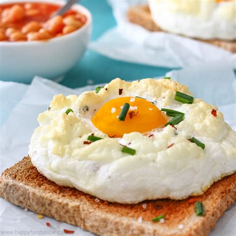 Easy Cloud Eggs Recipe - Happy Foods Tube