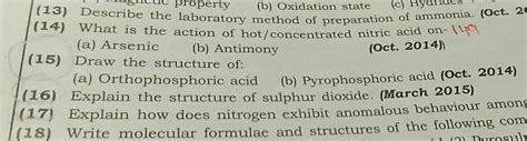 Write structure of pyrophosphoric acid.