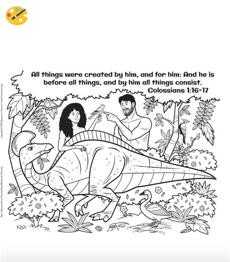 God Made Dinosaurs Free Coloring Page - FelicityteCaldwell