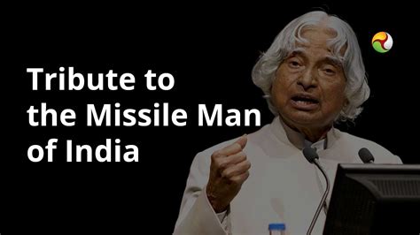 Tribute to the Missile Man of India