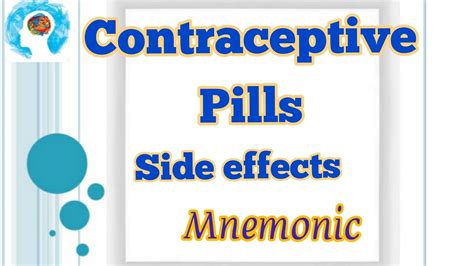 Side effects of Oral Contraceptive Pills (OCPs) Mnemonic | MedSurvival - YouTube