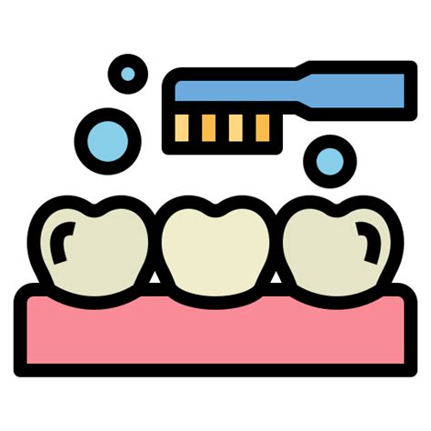 Teeth brushing Smalllikeart Lineal Color icon