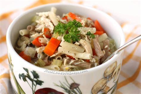 Healthy Chicken Noodle Soup Recipe by Jesse Lane Wellness