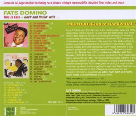 Fats Domino: This Is Fats + Rock And Rollin' With…+ 8 Bonus Tracks - CD ...