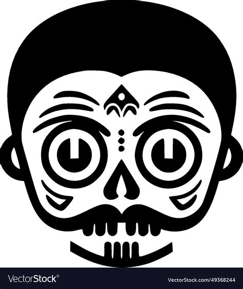 Mexico - black and white isolated icon Royalty Free Vector