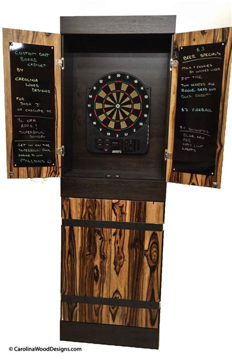 Handmade Custom Dartboard Cabinet by Carolina Wood Designs | CustomMade.com