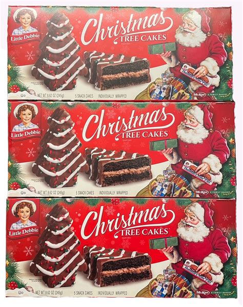 Buy Little Debbie Chocolate Christmas Tree Cakes, Individually Wrapped, 5 Count, 3 Boxes Online ...