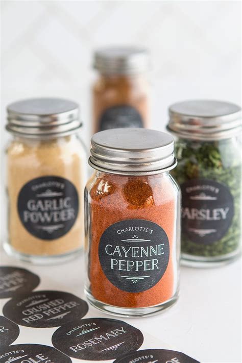 Spice Jar Labels – Idea Land | Spices packaging, Spice jar labels, Food packaging design