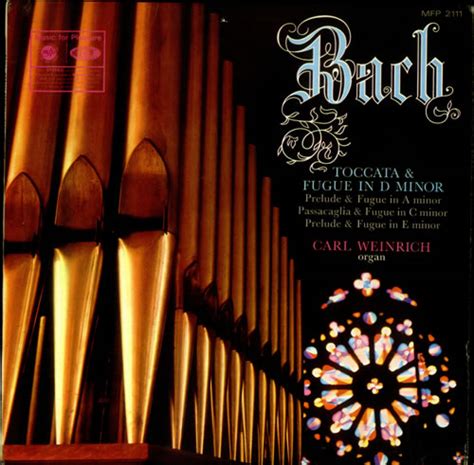 Johann Sebastian Bach Toccata & Fugue in D minor UK vinyl LP album (LP ...